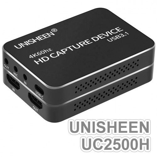 Unisheen UC2500H USB-C 3.0 Capture Card 4K HDMI Video - Chính hãng Unisheen UC2500H USB-C 3.0 Capture Card 4K HDMI Video - Chính hãng
