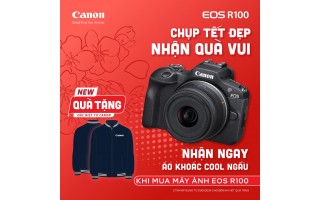 Canon EOS R100 + Kit 15-45 STM  Mới 10..