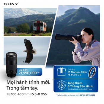 Ống kính FE 100-400 mm F5.6-8 ..